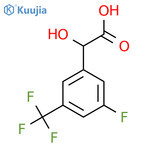2-3-fluoro-5-(trifluoromethyl)phenyl-2-hydroxyacetic acid structure