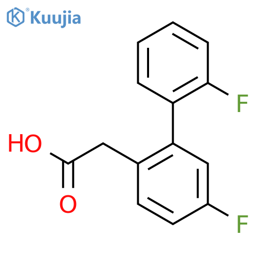 2-(2',5-Difluorobiphenyl-2-yl)acetic acid structure
