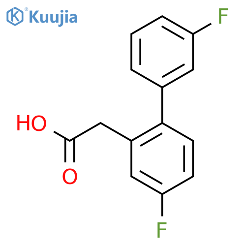 2-(3',4-Difluorobiphenyl-2-yl)acetic acid structure