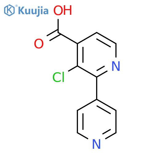 3-Chloro-2-(pyridin-4-yl)isonicotinic acid structure