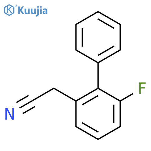 2-Fluorobiphenyl-6-acetonitrile structure