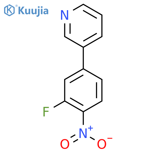 3-(3-Fluoro-4-nitrophenyl)pyridine structure