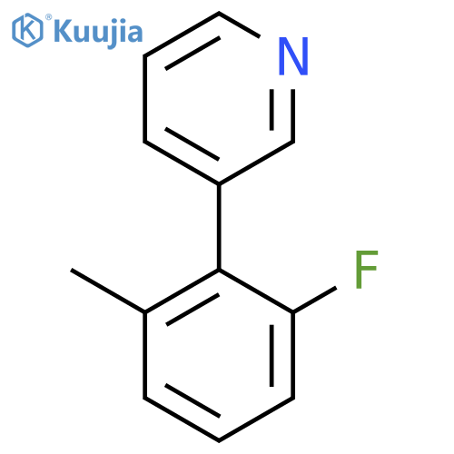 3-(2-Fluoro-6-methylphenyl)pyridine structure