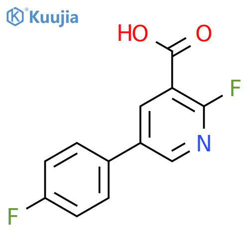 2-Fluoro-5-(4-fluorophenyl)nicotinic acid structure