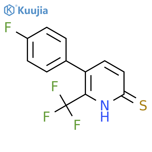 5-(4-Fluorophenyl)-6-(trifluoromethyl)pyridine-2-thiol structure