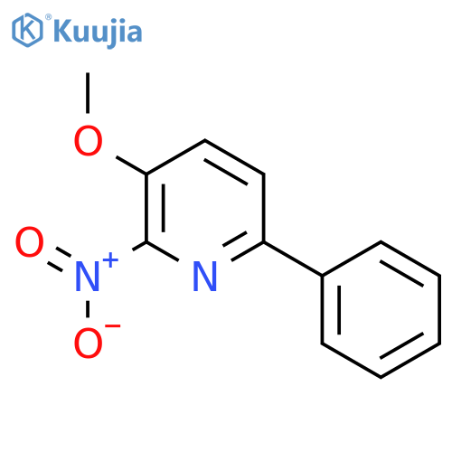 3-Methoxy-2-nitro-6-phenylpyridine structure