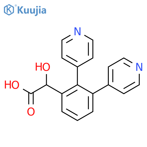 2-(2,3-Di(pyridin-4-yl)phenyl)-2-hydroxyacetic acid structure