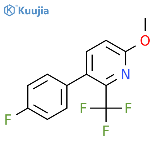 3-(4-Fluorophenyl)-6-methoxy-2-(trifluoromethyl)pyridine structure