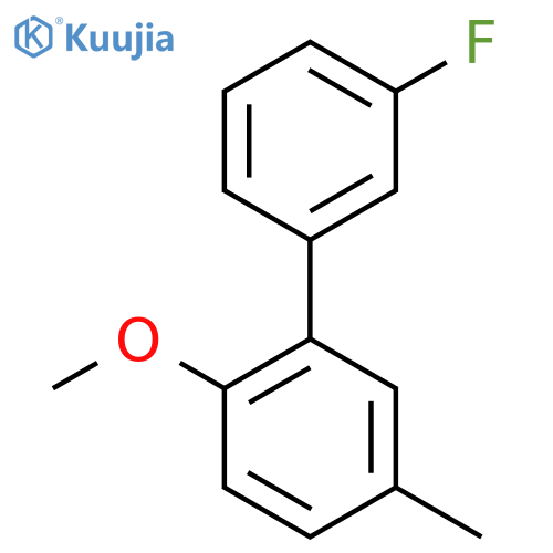 3'-Fluoro-2-methoxy-5-methylbiphenyl structure