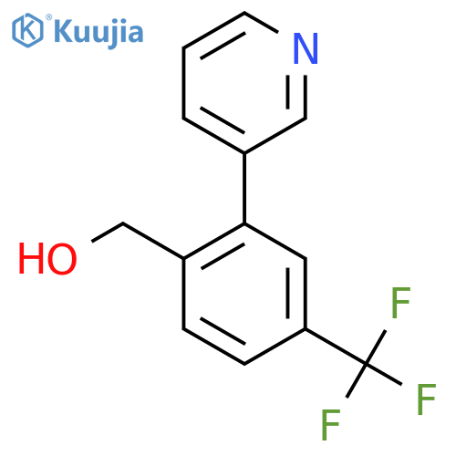 (2-(Pyridin-3-yl)-4-(trifluoromethyl)phenyl)methanol structure