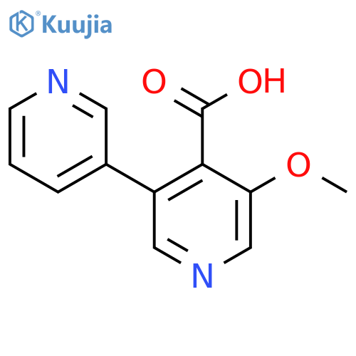 3-Methoxy-5-(pyridin-3-yl)isonicotinic acid structure