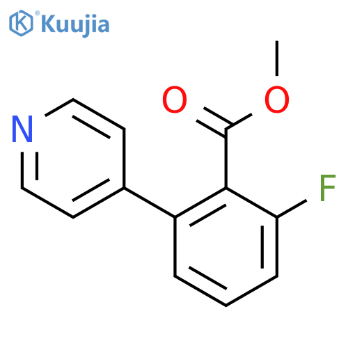 Methyl 2-fluoro-6-(pyridin-4-yl)benzoate structure