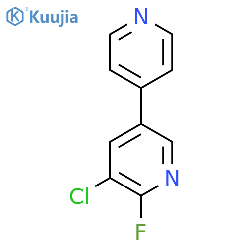 3-Chloro-2-fluoro-5-(pyridin-4-yl)pyridine structure