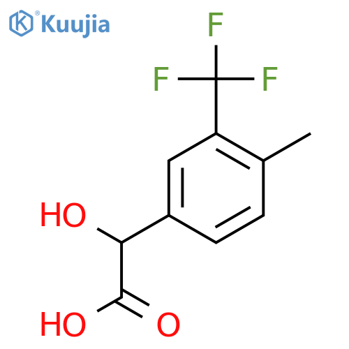 2-hydroxy-2-4-methyl-3-(trifluoromethyl)phenylacetic acid structure