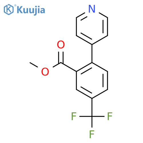 Methyl 2-(pyridin-4-yl)-5-(trifluoromethyl)benzoate structure