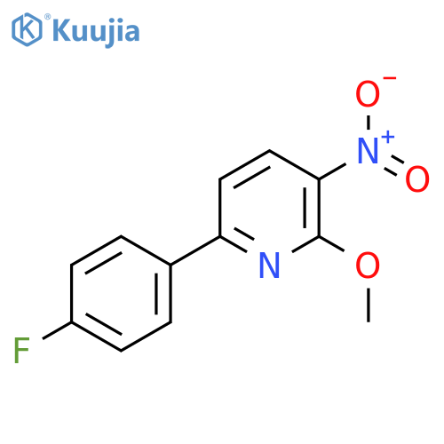 6-(4-Fluorophenyl)-2-methoxy-3-nitropyridine structure