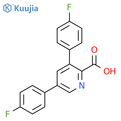 3,5-Bis(4-fluorophenyl)picolinic acid structure