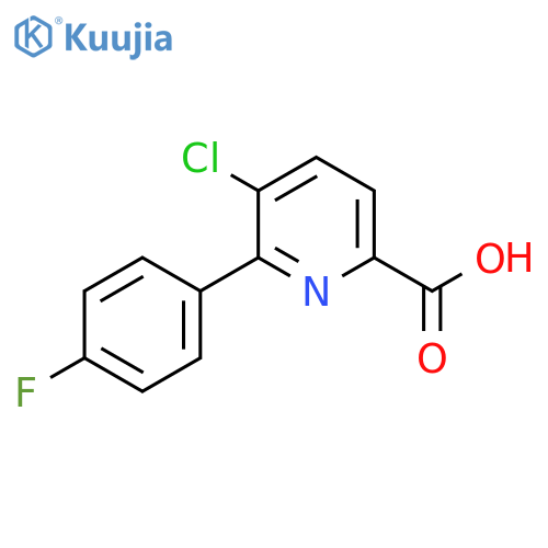 5-Chloro-6-(4-fluorophenyl)picolinic acid structure