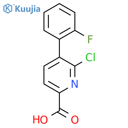 6-Chloro-5-(2-fluorophenyl)picolinic acid structure