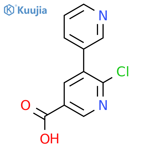 6-Chloro-5-(pyridin-3-yl)nicotinic acid structure