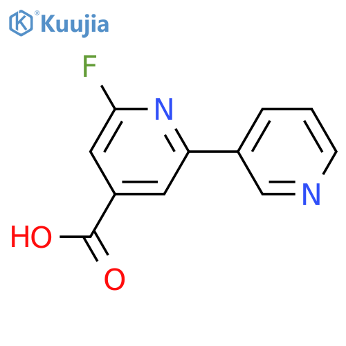 2-Fluoro-6-(pyridin-3-yl)isonicotinic acid structure