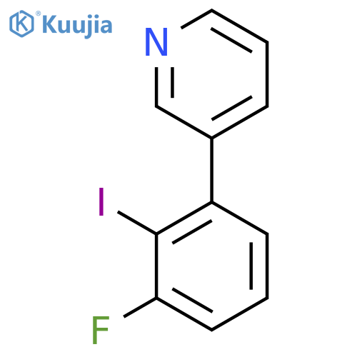 3-(3-Fluoro-2-iodophenyl)pyridine structure