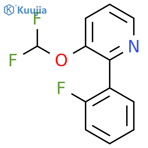 3-(Difluoromethoxy)-2-(2-fluorophenyl)pyridine structure