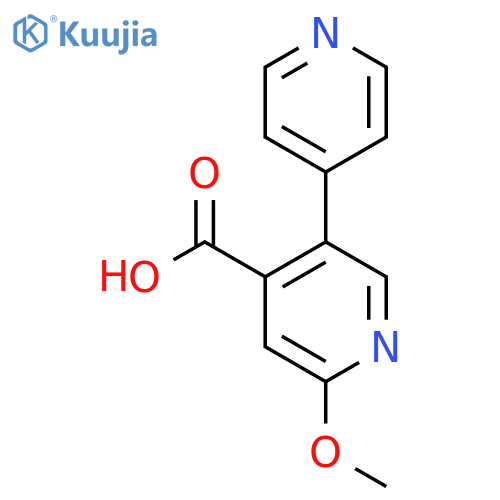 2-Methoxy-5-(pyridin-4-yl)isonicotinic acid structure