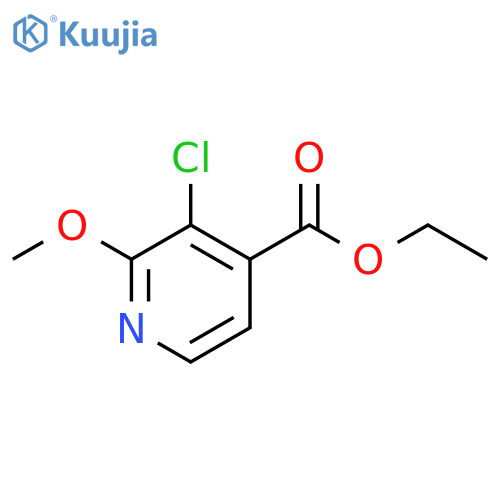 ethyl 3-chloro-2-methoxypyridine-4-carboxylate structure