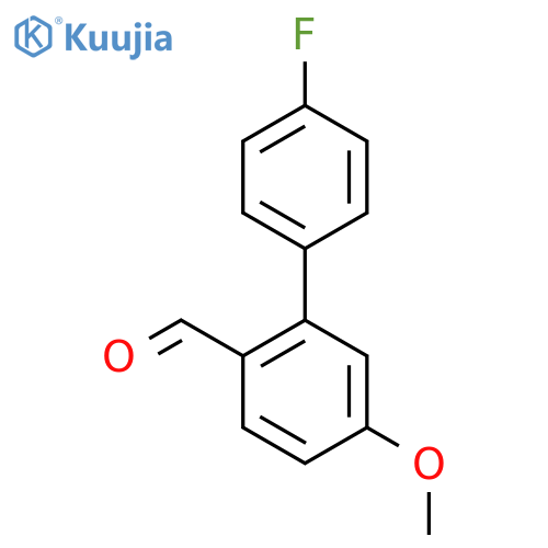2-(4-Fluorophenyl)-4-methoxybenzaldehyde structure