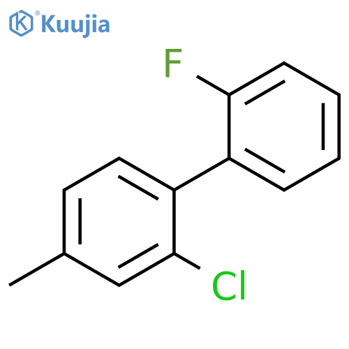 2-Chloro-2'-fluoro-4-methylbiphenyl structure