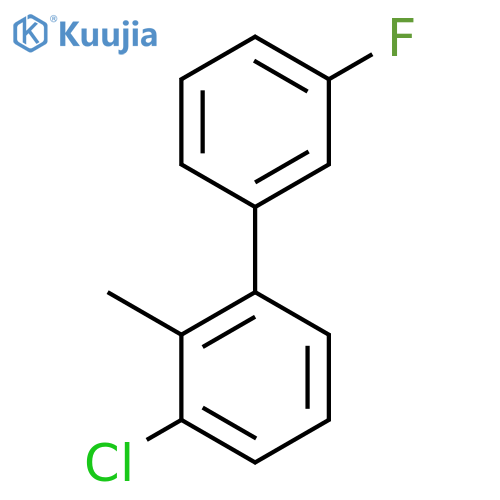 3-Chloro-3'-fluoro-2-methylbiphenyl structure