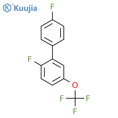 2,4'-Difluoro-5-(trifluoromethoxy)biphenyl structure