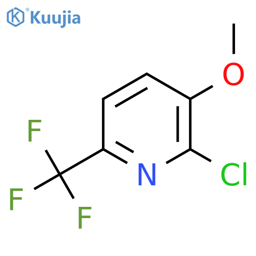 2-Chloro-3-methoxy-6-(trifluoromethyl)pyridine structure