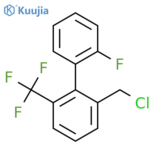2-(Chloromethyl)-2'-fluoro-6-(trifluoromethyl)biphenyl structure