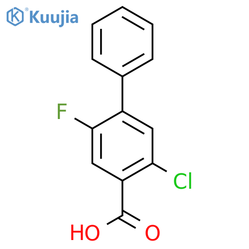 5-Chloro-2-fluorobiphenyl-4-carboxylic acid structure