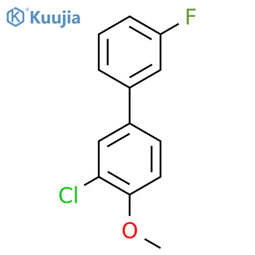 3-Chloro-3'-fluoro-4-methoxybiphenyl structure