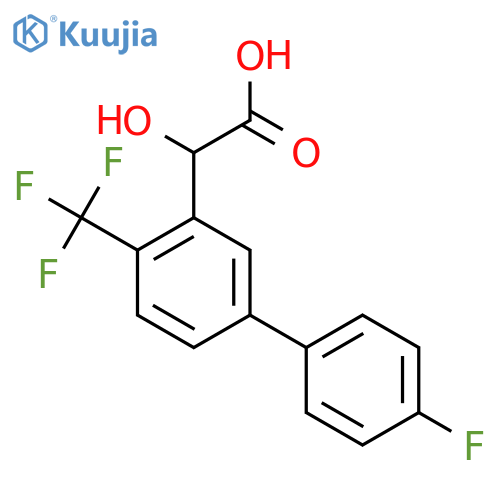 2-(4'-Fluoro-4-(trifluoromethyl)biphenyl-3-yl)-2-hydroxyacetic acid structure