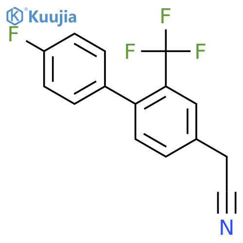 2-(4'-Fluoro-2-(trifluoromethyl)biphenyl-4-yl)acetonitrile structure