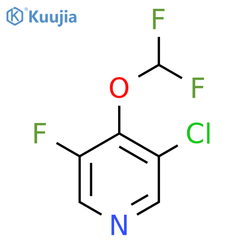 3-Chloro-4-(difluoromethoxy)-5-fluoropyridine structure