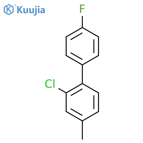 2-Chloro-4'-fluoro-4-methylbiphenyl structure