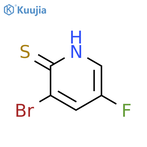 3-bromo-5-fluoro-1H-pyridine-2-thione structure
