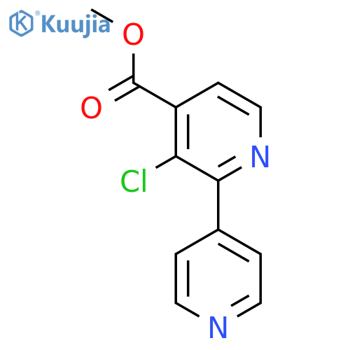 Methyl 3-chloro-2-(pyridin-4-yl)isonicotinate structure