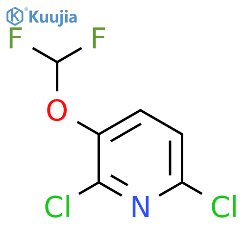 Pyridine, 2,6-dichloro-3-(difluoromethoxy)- structure