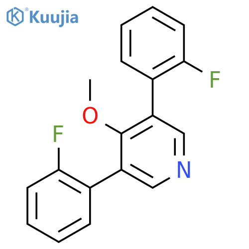 3,5-Bis(2-fluorophenyl)-4-methoxypyridine structure