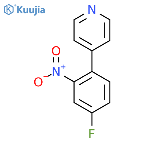 4-(4-Fluoro-2-nitrophenyl)pyridine structure