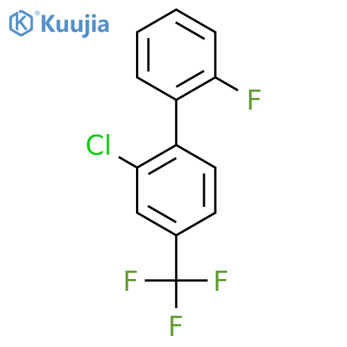 2-Chloro-2'-fluoro-4-(trifluoromethyl)biphenyl structure