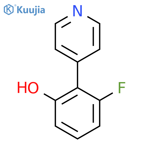 3-Fluoro-2-(pyridin-4-yl)phenol structure