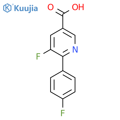 5-Fluoro-6-(4-fluorophenyl)nicotinic acid structure