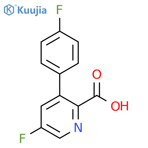 5-Fluoro-3-(4-fluorophenyl)picolinic acid structure